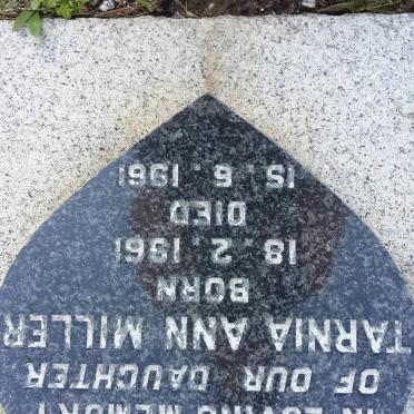 MILLER Tarnia Ann 1961-1961