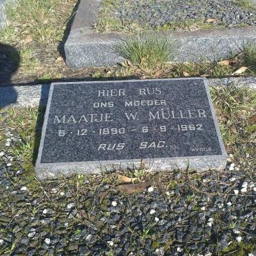 MULLER Maatje W. 1890-1962