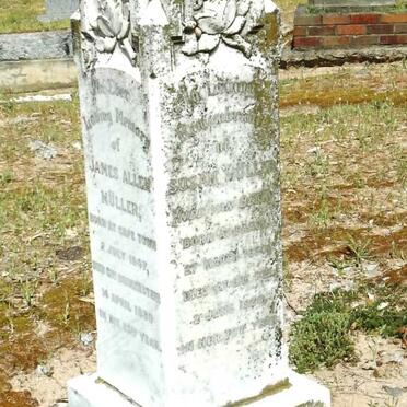 MULLER James Allen 1847-1930 &amp; Susan VAN BEEK -1930