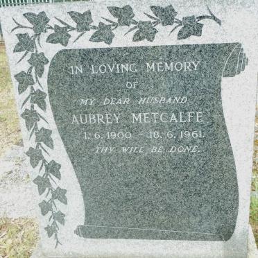 METCALFE Aubrey 1900-1961