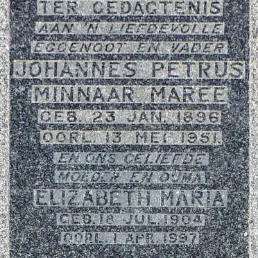 MAREE Johannes Petrus Minnaar 1896-1951 &amp; Elizabeth Maria 1904-1997 :: MAREE Paul Johannes 1932-1955