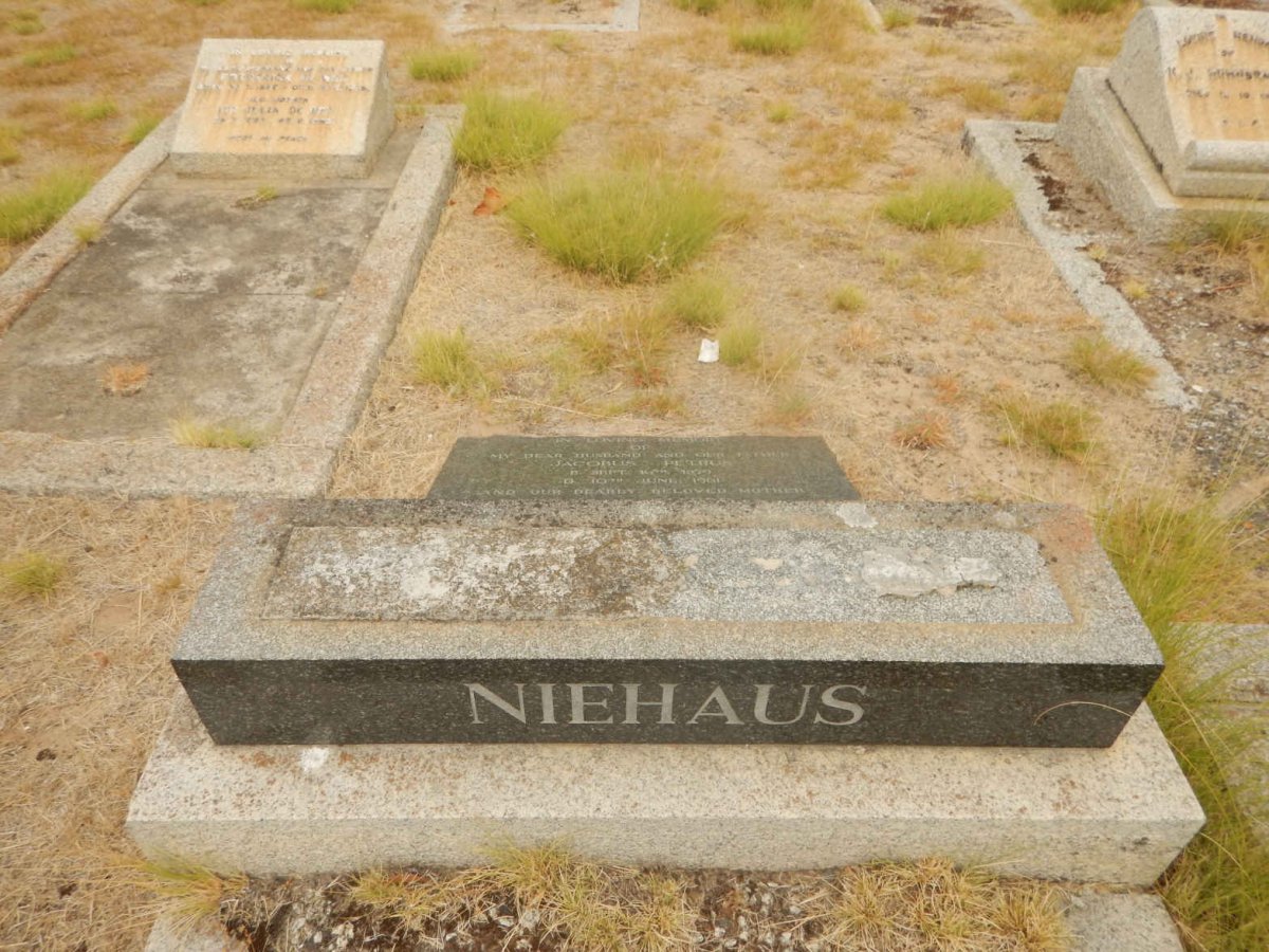 NIEHAUS Jacobus Petrus 1879-1961 &amp; Lilian Maude MAWBY 1883-1971