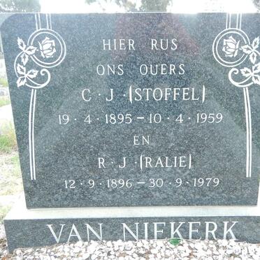 NIEKERK C.J., van 1895-1959 &amp; R.J. 1896-1979