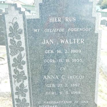 NIEKERK Jan Walter, van 1889-1955 &amp; Anna C. HUGO 1897-1968