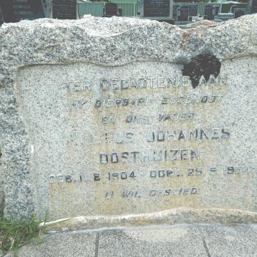 OOSTHUIZEN Jacobus Johannes 1904-1954