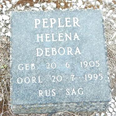 PEPLER Helena Debora 1905-1995