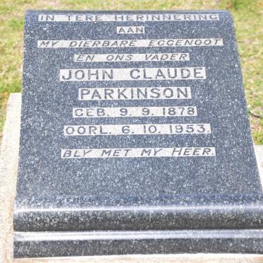 PARKINSON John Claude 1878-1953