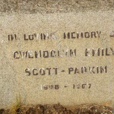 PARKIN Gwendolyn Emily, SCOTT 1898-1967
