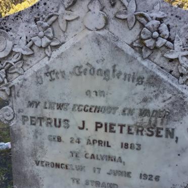 PIETERSEN Petrus J. 1883-1926