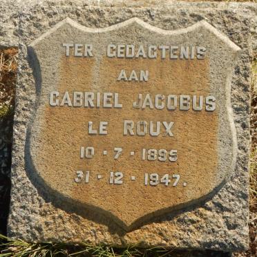 ROUX Gabriel Jacobus, le 1895-1947