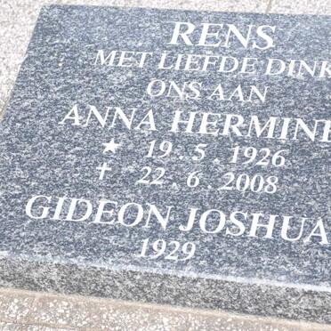 RENS Anna Hermine 1926-2008 :: RENS Gideon Joshua 1929