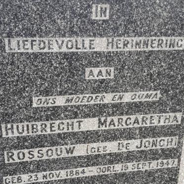 ROSSOUW :: DE JONGH