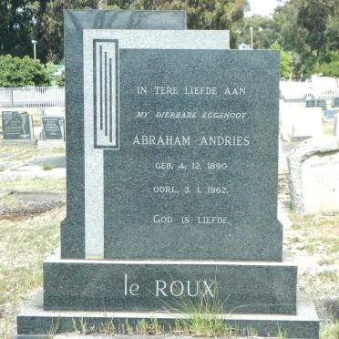 ROUX Abraham Andries, le 1890-1962