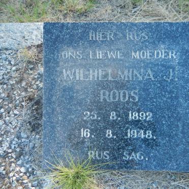 ROOS Wilhelmina J. 1892-1948