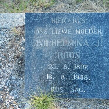 ROOS Wilhelmina J. 1892-1948