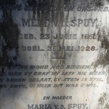 SPUY Melt, v.d. 1852-1928 &amp; Maria MALHERBE 1868-1946