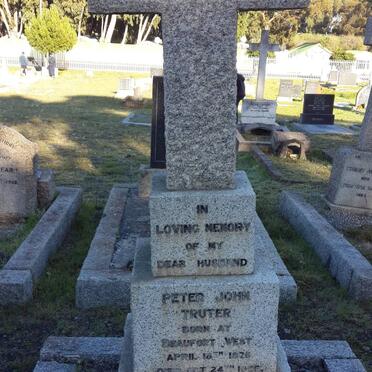 TRUTER Peter John 1876-1955 &amp; Katie 1887-1956