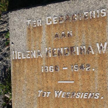 WIESE Helena Hendrina 1860-1942