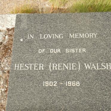 WALSH Hester 1902-1968