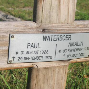 WATERBOER Paul 1928-1970 &amp; Amalia 1931-2011