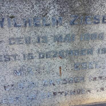 ZIESEL Wilhelm -1886-1953 &amp; Mar? 18??-197?