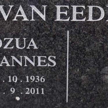 EEDEN Jozua Johannes, van 1936-2011