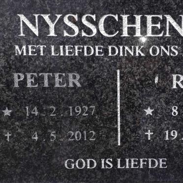 NYSSCHENS Peter 1927-2012 &amp; Rio 1930-2011