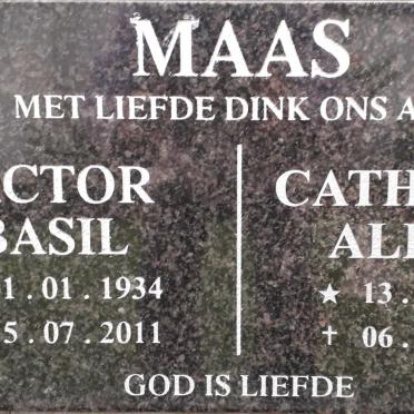 MAAS Victor Basil 1934-2011 &amp; Catharina Aletta 1936-2016