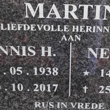 MARTIN Dennis H. 1938-2017 &amp; Nellie H. 1945-2019