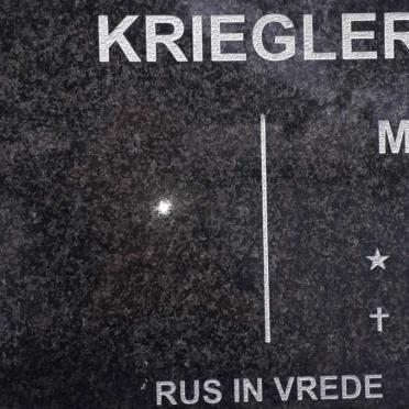 KRIEGLER Magriet M.E. 1947-2009