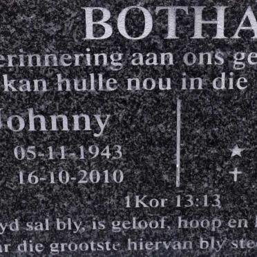 BOTHA Johnny 1943-2010 &amp; Elize 1947-2012