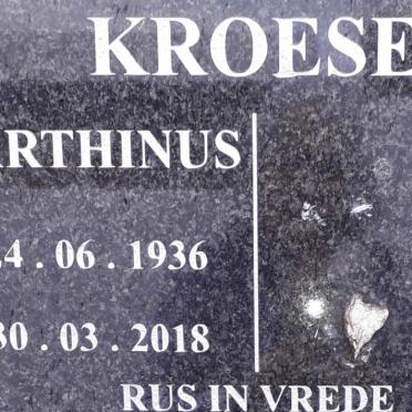 KROESE Marthinus 1936-2018