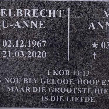 MUIR Anneline 1942- :: ENGELBRECHT Lu-Anne 1967-2020