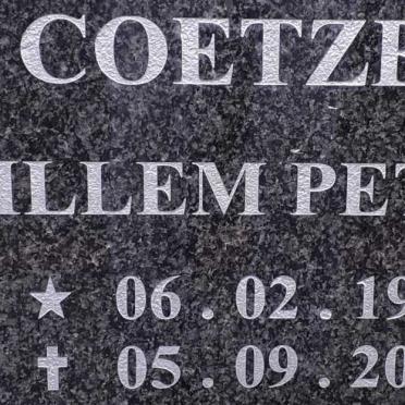 COETZEE Willem Petrus 1920-2012