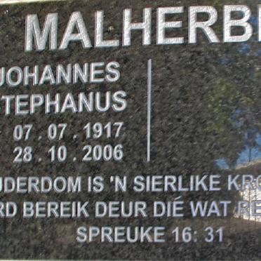 MALHERBE Johannes Stephanus 1917-2006