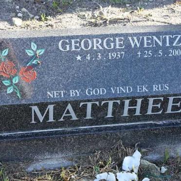 MATTHEE George Wentzel 1937-2005