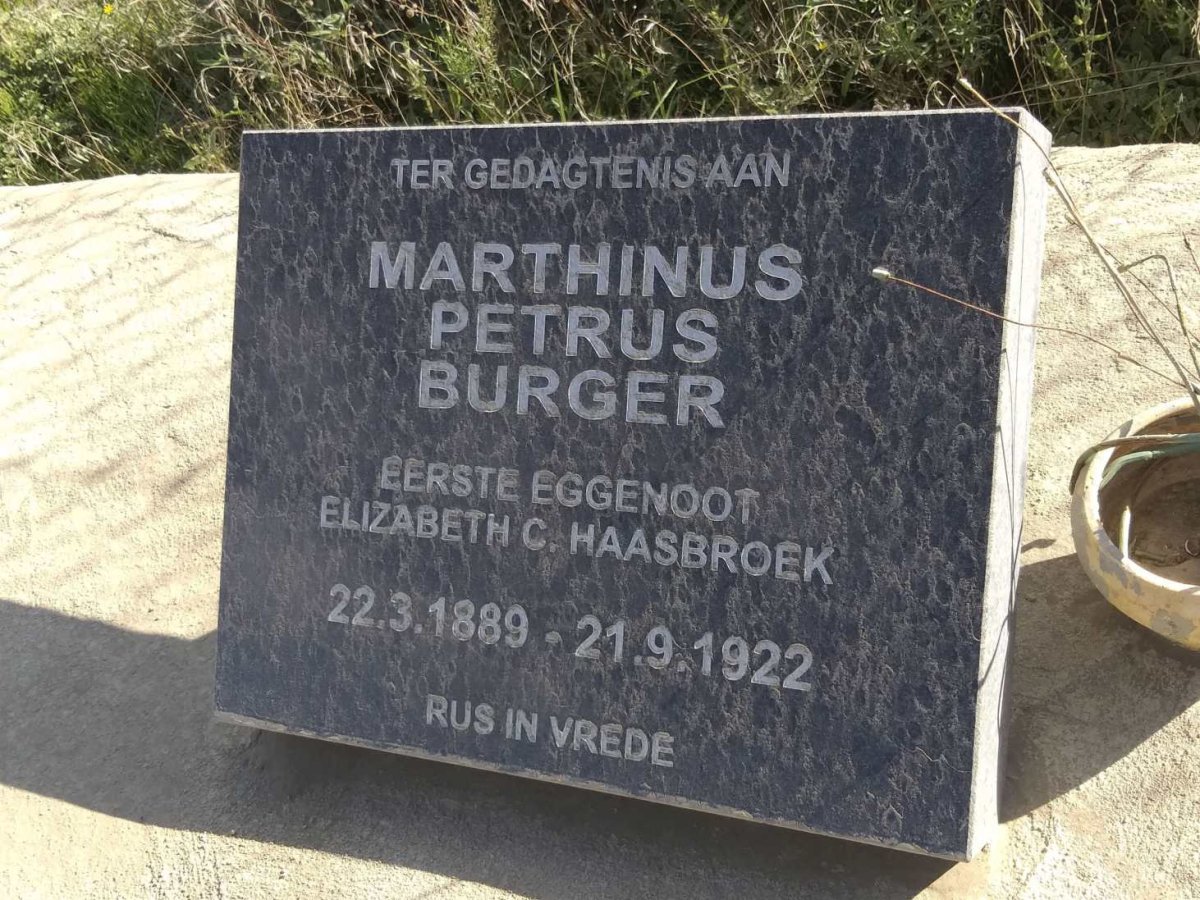 BURGER Marthinus Petrus 1889-1922