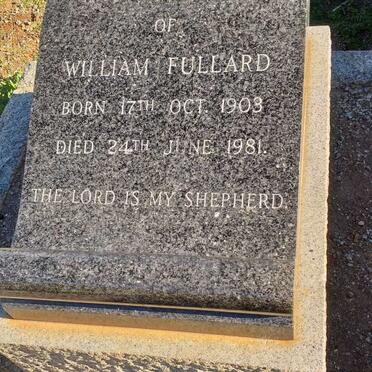 FULLARD William 1903-1981 &amp; Hope Erica MULLER 1914-1989