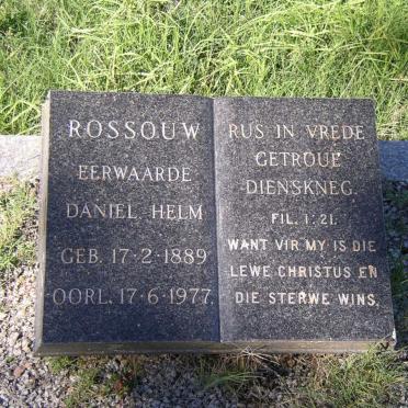 ROSSOUW Daniel Helm 1889-1977