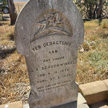 SCHOONWINKEL J.A. 1855-1939