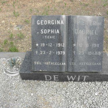 WIT Pieter Gabriël, de 1911-1988 &amp; Georgina Sophia 1912-1979