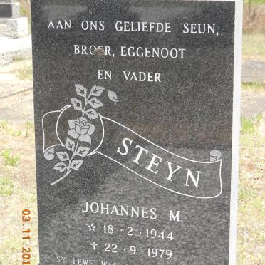 STEYN Johannes M. 1944-1979