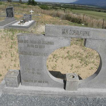 SCHALKWYK Jacobus Johannes, van 1922-1988