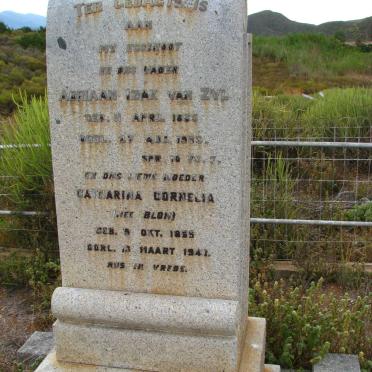 Western Cape, SWELLENDAM district, Bonnievale, Janeza, farm cemetery