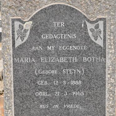 BOTHA Maria Elizabeth nee STEYN 1888-1965