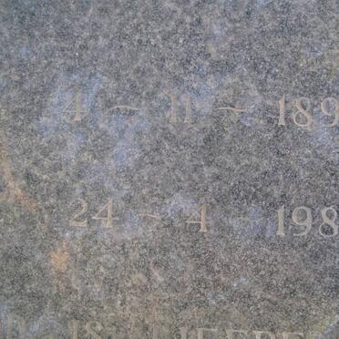 BADENHORST C.M. nee KUNZ 1895-1987