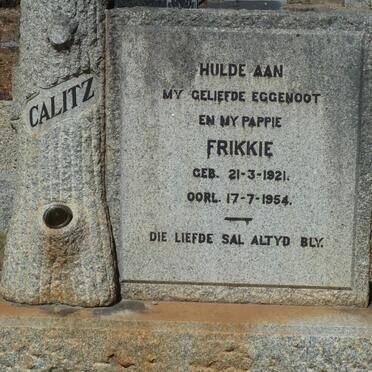 CALITZ Frikkie 1921-1954