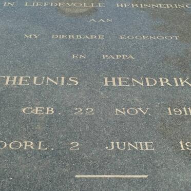 CILLIERS Theunis Hendrikus 1911-1959