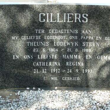 CILLIERS Theunis Lodewyk Steyn 1904-1969 &amp; Catherina Regina 1912-1993