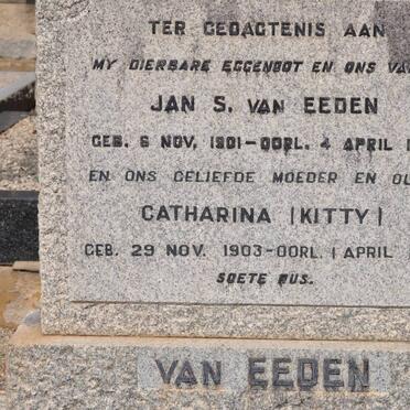 EEDEN Jan S., van 1901-1956 &amp; Catharina 1903-1990